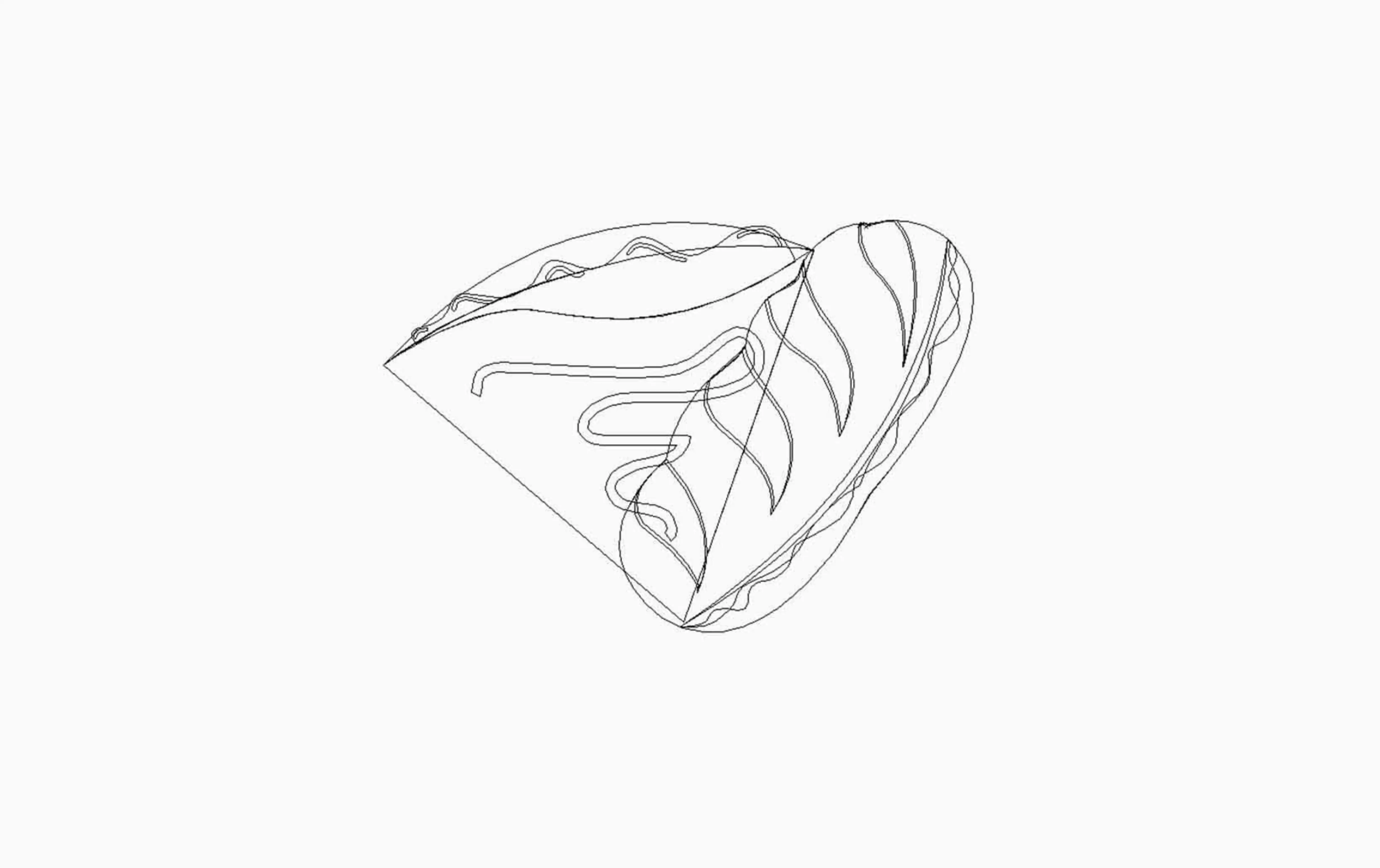Vector outline of the Pepe's crepe and baguette illustration